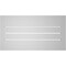 Ekena Millwork Vertical Surface Mount PVC Gable Vent: Functional, w/ 2"W x 2"P Brickmould Sill Frame, 30"W x 16"H GVPVE30X1603SF - alternate 5
